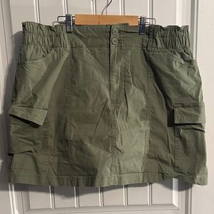 Ava & Viv Olive Green Mini Skirt